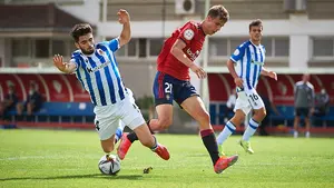 Osasuna Promesas empata ante la Real Sociedad jugando con un hombre menos