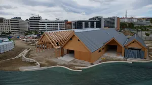 La Escuela Infantil de Lezkairu toma forma y ya muestra su diseño exterior
