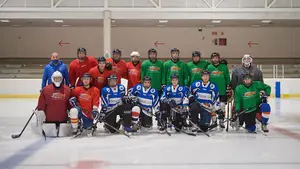 Los precursores del hockey sobre hielo en Navarra que ahora juegan en la élite