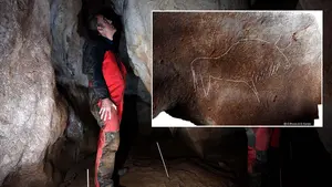 Bisontes, caballos y vulvas: localizan en Navarra grabados rupestres de hace 25.000 años