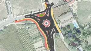 Una nueva glorieta mejorará el acceso a la localidad navarra de Murchante