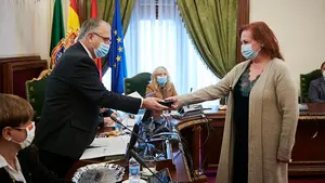 Celia Ulzurrun, la nueva concejal del PSN que ha tomado posesión en Pamplona