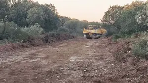 Critican que Chivite "hace campañas de cambio climático, mientras destruye" un monte en Tafalla