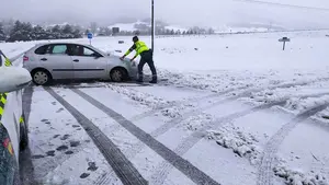 La nieve se marcha pero llegan las lluvias intensas: situación de las carreteras en Navarra