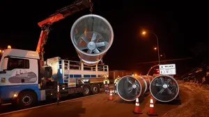 Renovados los primeros ventiladores en los túneles de Belate y Almandoz tras 24 años en servicio