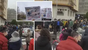 Tensión en Noáin: decenas de personas tratan de agredir al supuesto responsable de la muerte de Duna