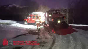 Rescatado un peregrino que había tomado una ruta prohibida en Navarra