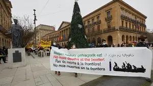 Reclaman en Pamplona que la acogida de migrantes es "obligación de las instituciones"