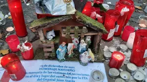 Destrozan en Pamplona el belén en homenaje a las víctimas de ETA: "La maldad no para"