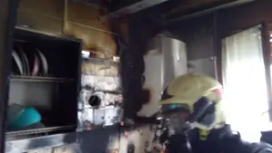 Hospitalizado un menor de edad tras el incendio de una vivienda en Pamplona