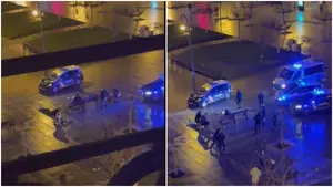 Amenaza con una navaja a la policía en la Plaza del Castillo de Pamplona