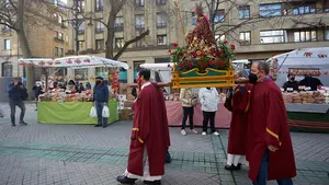 San Blas regresa a las calles: se recupera la tradicional procesión en Pamplona