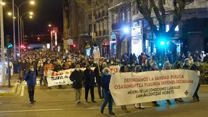Manifestaci&oacute;n contra la gesti&oacute;n de Chivite: "Abandonan a los trabajadores de la sanidad p&uacute;blica"
