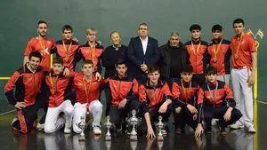 La Federación Navarra de pelota se proclama campeona de España juvenil en Logroño