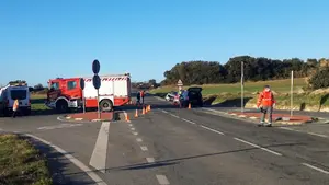 Una persona resulta herida grave por una colisión entre dos vehículos en Añorbe