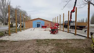 Ablitas avanza en la construcción del nuevo gimnasio: tres salas y con acceso a las piscinas