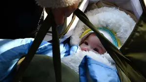 Un autob&uacute;s con familias ucranianas llega a Navarra: la odisea del viaje de vuelta