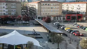 Pamplona estrena una instalación fotovoltaica de autoconsumo en una plaza