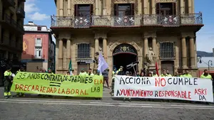 Los jardineros de Pamplona convocan nuevos paros por la negociación del convenio