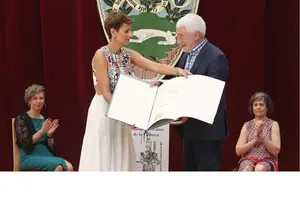 Pedro Salaberri recibe "agradecido y emocionado" el premio Príncipe de Viana de la Cultura