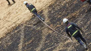 Los incendios dejan más de 10.000 hectareas quemadas en Navarra, que rebaja el nivel de alerta