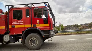 Herida una brigadista de la UME al volcar un vehículo autobomba en una pista próxima a Gallipienzo