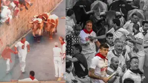 De padre a hijo en San Fermín: juntos en el encierro 20 años después de correr con los mansos