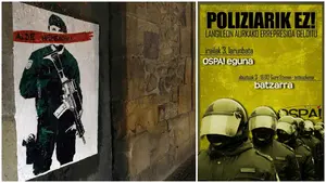 El cartel del nuevo 'Ospa Eguna' en Alsasua que exige echar a la Guardia Civil y Policía