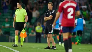 Jagoba Arrasate, dolido: "Ha sido una pena porque hemos tenido el 0-1"