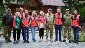 La expedición navarra que ha sido galardonada en Ucrania por su contribución ante la guerra