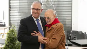 Marcelino Andueza, el mítico pastelero de la calle San Nicolás de Pamplona que ha cumplido 100 años