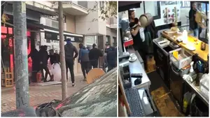 El vídeo del ataque de ultras del Barcelona a un bar de Indar Gorri en Pamplona