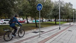 El Ayuntamiento de Pamplona 'bajará' de la acera el carril bici proyectado en Trinitarios