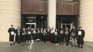 Suspendidos decenas de juicios en Pamplona por la huelga de letrados de la Administración de Justicia