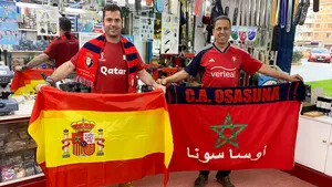Los dos osasunistas que viajaron al Mundial de Qatar para animar a España y a Marruecos