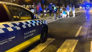 Detenido tras rajar con una botella rota a una persona en una pelea en Pamplona