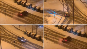 La odisea de los conductores en Navarra en una mañana de nevadas: derrapes y sustos en la carretera