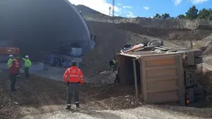 Herido grave un trabajador de las obras del TAV en Navarra tras sufrir un accidente
