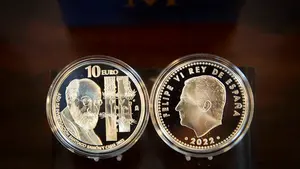 La nueva moneda de 10 euros que lleva la imagen de un conocido navarro premio Nobel