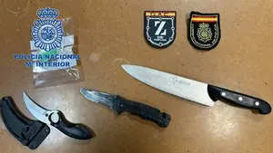 Detenido en Pamplona tras pegarle un machetazo en la cabeza a un hombre para robarle el móvil