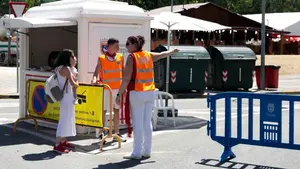 El 'truco' para acceder con el coche al centro de Pamplona en San Ferm&iacute;n
