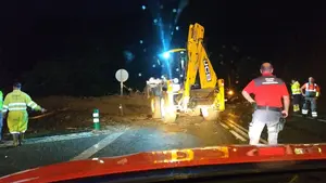 Reabre al tráfico una de las carreteras más transitadas de Navarra, afectada por un desprendimiento