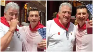 San Fermín consigue lo imposible: ¡el exalcalde Asirón (EH Bildu) brinda por España!