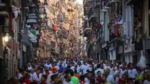 Los pamploneses podrán ver los encierros de San Fermín desde balcones totalmente gratis
