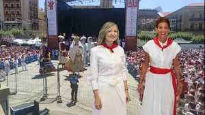 La polémica con los gigantes que ha provocado que Chivite ataque a la nueva alcaldesa de Pamplona