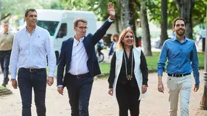 Feijóo (PP) en Pamplona: "Quiero ganar las elecciones para que Bildu deje de mandar en Navarra"