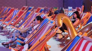 La película de récord que se proyecta en la playa del cine de verano de Pamplona