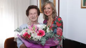 Carmen, la pamplonesa con pasado de carnicera que cumple 100 años y sigue viviendo sola