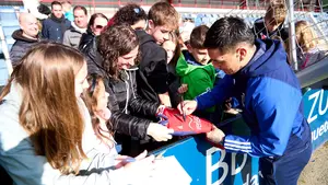 Furor por los jugadores de Osasuna en Tajonar: las fotos de la afición y su gran aliento al equipo