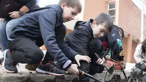 La maravillosa iniciativa de los niños de un colegio de Pamplona en pleno Camino de Santiago